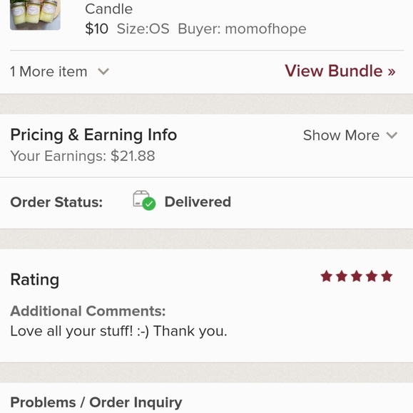 Lemon Kisses Handmade Soy Blend Ca… 2 for 17 - Picture 5 of 5